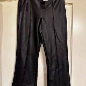 Banana Republic Dark Faux Leather Trousers